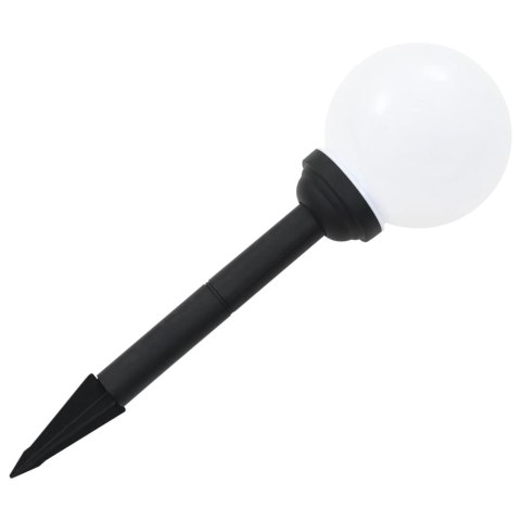 LAMPY SOLARNE DO OGRODU 6 SZT. LED KULISTE 20CM RGB