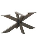 NOGA STOLIKA KAWOWEGO PAJĄK KSZTAŁT CZARNY 98X58X(42-43)CM STAL