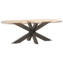 NOGA STOLIKA KAWOWEGO PAJĄK KSZTAŁT CZARNY 98X58X(42-43)CM STAL