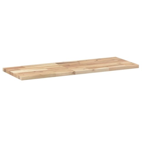 PÓŁKI ŚCIENNE 3 SZT. 100X30X2CM SUROWE LITE DREWNO AKACJOWE