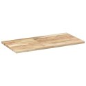 PÓŁKI ŚCIENNE 4 SZT. 80X40X2CM SUROWE LITE DREWNO AKACJOWE