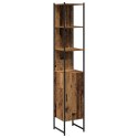 ZESTAW MEBLI ŁAZIENKOWYCH 4 PCS BRĄZOWY 33X33X185.5CM
