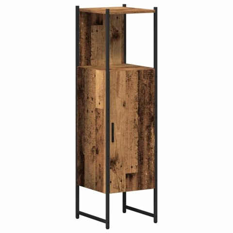 ZESTAW MEBLI ŁAZIENKOWYCH 4 PCS BRĄZOWY 33X33X185.5CM