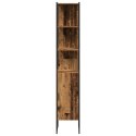 ZESTAW MEBLI ŁAZIENKOWYCH 4 PCS BRĄZOWY 33X33X185.5CM