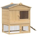 KURNIK BRĄZOWY 75X60X89CM LITE DREWNO SOSNOWE