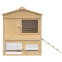 KURNIK BRĄZOWY 75X60X89CM LITE DREWNO SOSNOWE