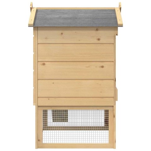 KURNIK BRĄZOWY 75X60X89CM LITE DREWNO SOSNOWE
