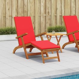 VidaXL Leżak z funkcją pochylania i składania 2 pcs czerwony