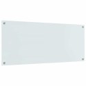 PANEL KUCHENNY 2 PCS BIAŁY 120X50CM SZKŁO HARTOWANE