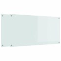 PANEL KUCHENNY 2 PCS BIAŁY 120X60CM SZKŁO HARTOWANE