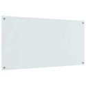PANEL KUCHENNY 2 PCS BIAŁY 120X60CM SZKŁO HARTOWANE