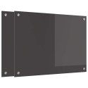 PANEL KUCHENNY 2 PCS CIEMNOSZARY 70X50CM SZKŁO HARTOWANE