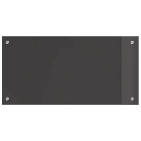 PANEL KUCHENNY 2 PCS CIEMNOSZARY 80X40CM SZKŁO HARTOWANE