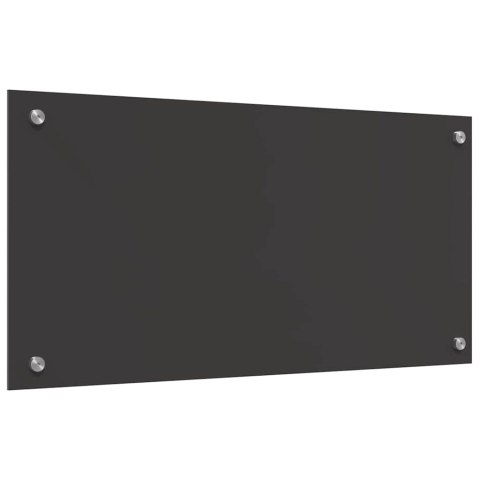 PANEL KUCHENNY 2 PCS CIEMNOSZARY 80X40CM SZKŁO HARTOWANE