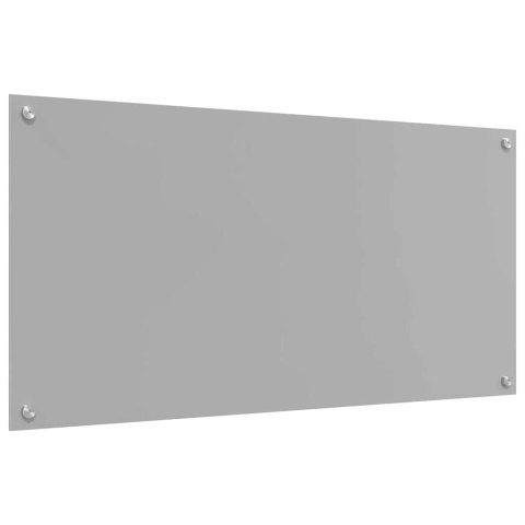 PANEL KUCHENNY 2 PCS JASNOSZARY 100X50CM SZKŁO HARTOWANE