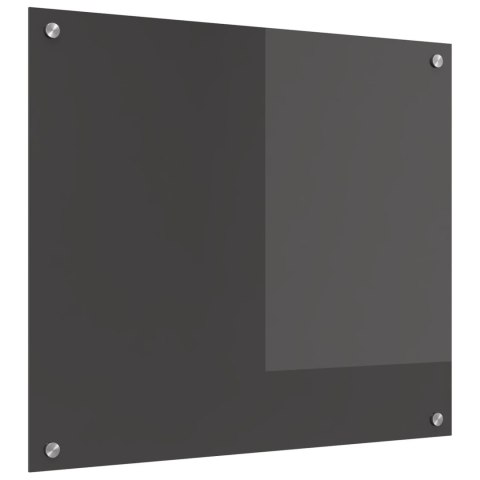 PANEL KUCHENNY CIEMNOSZARY 70X60CM SZKŁO HARTOWANE