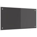 PANEL KUCHENNY CIEMNOSZARY 80X40CM SZKŁO HARTOWANE