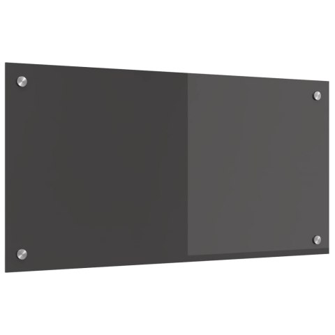 PANEL KUCHENNY CIEMNOSZARY 80X40CM SZKŁO HARTOWANE