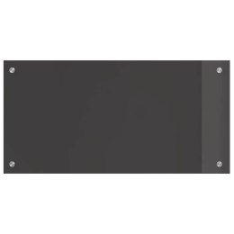 PANEL KUCHENNY CIEMNOSZARY 80 X 40 CM SZKŁO HARTOWANE