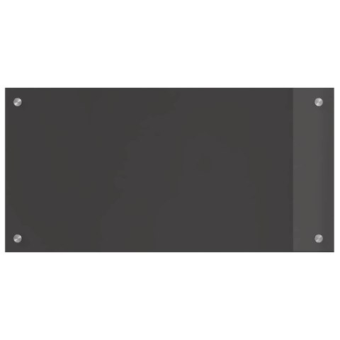 PANEL KUCHENNY CIEMNOSZARY 80X40CM SZKŁO HARTOWANE