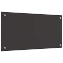 PANEL KUCHENNY CIEMNOSZARY 80X40CM SZKŁO HARTOWANE