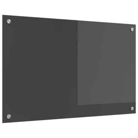 PANEL KUCHENNY CIEMNOSZARY 80X50CM SZKŁO HARTOWANE