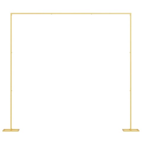 ZŁOTY ŁUK ŚLUBNY STALOWY 338X35X300CM DO DEKORACJI I NA WESELE