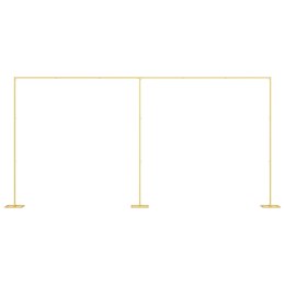 VidaXL Łuk Ślubny złoty 657 x 35 x 300 cm Stal