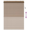 VidaXL Roleta brązowy 130 x 220 cm Bambus