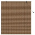 ROLETA BRĄZOWY 160X160CM BAMBUS