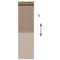 VidaXL Roleta brązowy 40 x 220 cm Bambus