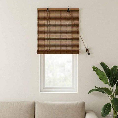 VidaXL Roleta brązowy 50 x 160 cm Bambus