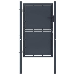 BRAMA OGRODOWA STALOWA 100X200CM ANTRACYT