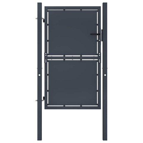 BRAMA OGRODOWA STALOWA 100X200CM ANTRACYT