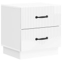 SZAFKA NOCNA 2 PCS BIAŁY WYSOKI POŁYSK 43X34,5X44,5CM