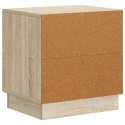 SZAFKA NOCNA DĄB SONOMA 43X34,5X44,5CM DREWNO INŻYNIERYJNE