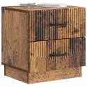 SZAFKA NOCNA Z SZUFLADĄ 2 PCS STARE DREWNO 43X34,5X44,5CM