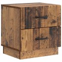 SZAFKA NOCNA Z SZUFLADĄ 2 PCS STARE DREWNO 43X34,5X44,5CM
