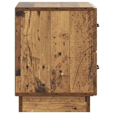 SZAFKA NOCNA Z SZUFLADĄ 2 PCS STARE DREWNO 43X34,5X44,5CM