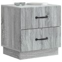 SZAFKA NOCNA Z SZUFLADĄ 2 PCS SZARY SONOMA 43X34,5X44,5CM
