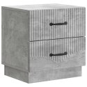 SZAFKA NOCNA Z SZUFLADĄ BETONOWY SZARY 43X34,5X44,5CM
