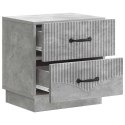 SZAFKA NOCNA Z SZUFLADĄ BETONOWY SZARY 43X34,5X44,5CM