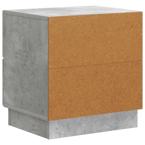 SZAFKA NOCNA Z SZUFLADĄ BETONOWY SZARY 43X34,5X44,5CM
