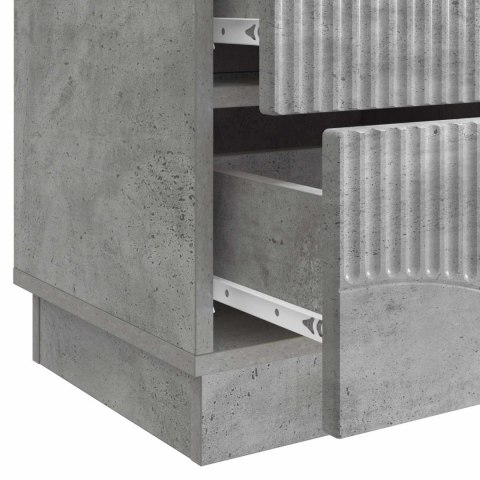 SZAFKA NOCNA Z SZUFLADĄ BETONOWY SZARY 43X34,5X44,5CM
