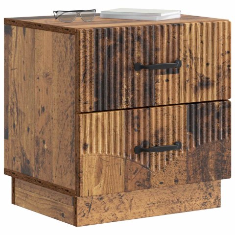 SZAFKA NOCNA Z SZUFLADĄ STARE DREWNO 43X34,5X44,5CM