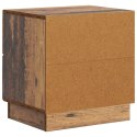 SZAFKA NOCNA Z SZUFLADĄ STARE DREWNO 43X34,5X44,5CM