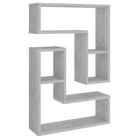 PÓŁKI ŚCIENNE 2 SZT. SZAROŚĆ BETONU 50X15X50CM