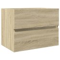 SZAFKA POD UMYWALKĘ DĄB SONOMA 60X38,5X45CM PŁYTA WIÓROWA