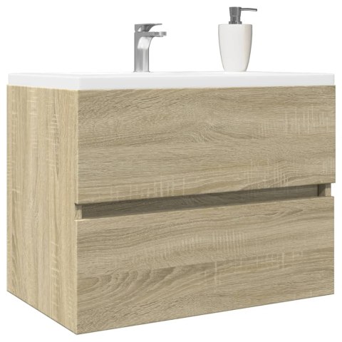 SZAFKA POD UMYWALKĘ DĄB SONOMA 60X38,5X45CM PŁYTA WIÓROWA