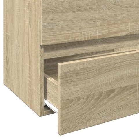 SZAFKA POD UMYWALKĘ DĄB SONOMA 60X38,5X45CM PŁYTA WIÓROWA